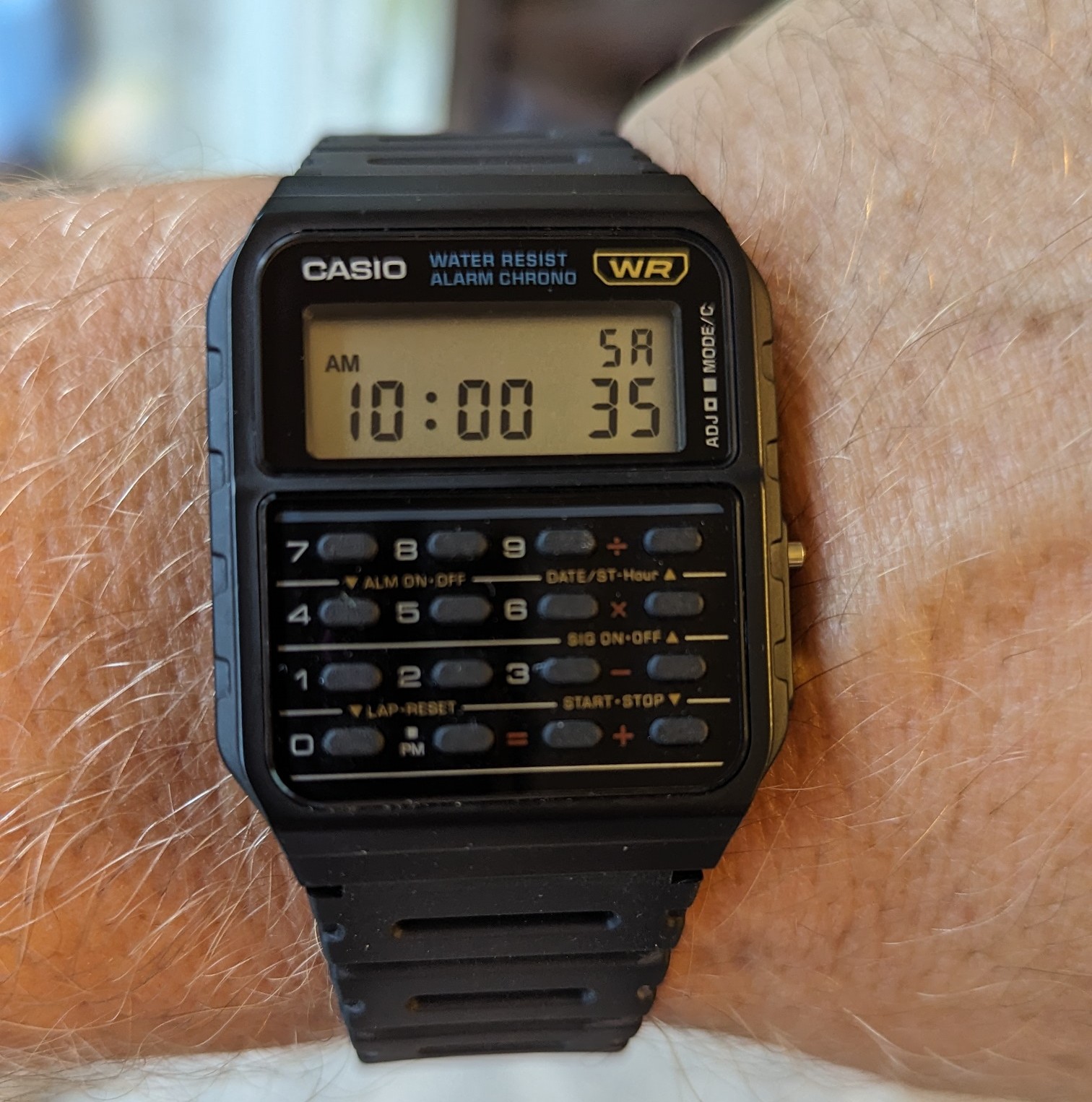 coolest watch ever, the Casio Calculator Watch